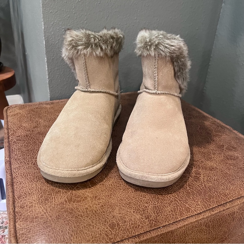 BEARPAW Cozy Tan Fur-Lined Women's Boots size 9 - Picture 4 of 9